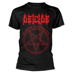 Deicide 30 Years Of Blasphemy Graphic Band T-Shirt Vintage Metal Tee 91